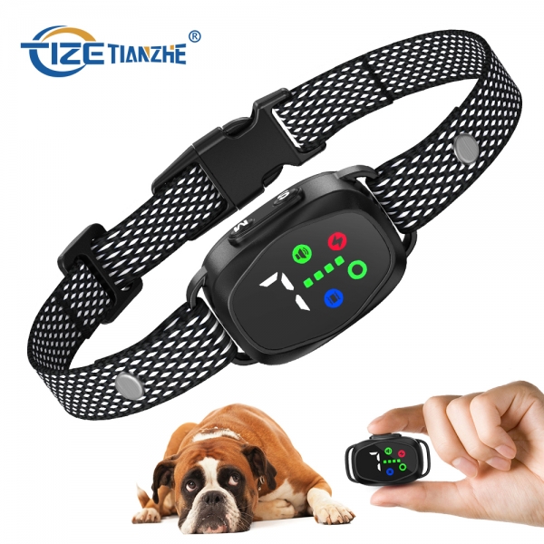 2024 Upgraded Bark Collar with Double Sensor and Color Screen Design TZ-TC394G