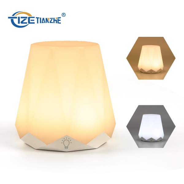 Diamond Design Night Light Dimmable Touch Lamp for Bedroom Portable Table Bedside Lamp NL05